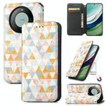 For Huawei Mate 60 CaseNeo Colorful Magnetic Leather Phone Case(Rhombus)