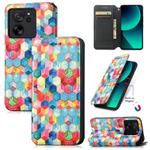 For Xiaomi 13T / 13T Pro CaseNeo Colorful Magnetic Leather Phone Case(Magic Space)