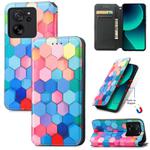 For Xiaomi 13T / 13T Pro CaseNeo Colorful Magnetic Leather Phone Case(Colorful Cube)