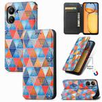 For Xiaomi Redmi 13C CaseNeo Colorful Magnetic Leather Phone Case(Rhombus Mandala)