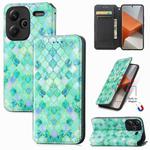 For Xiaomi Redmi Note 13 Pro+ CaseNeo Colorful Magnetic Leather Phone Case(Emeralds)