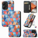 For Xiaomi Redmi Note 13 Pro+ CaseNeo Colorful Magnetic Leather Phone Case(Rhombus Mandala)