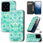 For Xiaomi 14 CaseNeo Colorful Magnetic Leather Phone Case(Emeralds)