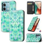 For Xiaomi Redmi Note 13 5G CaseNeo Colorful Magnetic Leather Phone Case(Emeralds)