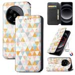 For Xiaomi Redmi A3 CaseNeo Colorful Magnetic Leather Phone Case(Rhombus)