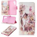 3D Colored Drawing Pattern Horizontal Flip Leather Case for  Huawei P30 Pro, with Holder & Card Slots & Wallet(Cat)