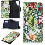3D Colored Drawing Pattern Horizontal Flip Leather Case for  Huawei P30 Pro, with Holder & Card Slots & Wallet(Banana Leaf)
