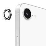For iPhone 16e ENKAY AR Anti-reflection Individual Diamond Ring Camera Lens Glass Full Film(Black)