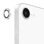 For iPhone 16e ENKAY AR Anti-reflection Individual Diamond Ring Camera Lens Glass Full Film(Silver)