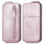 For Honor X50i 5G Zipper Wallet Vertical Flip Leather Phone Case(Pink)