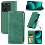 For Xiaomi 13T / 13T Pro Retro Skin Feel Magnetic Flip Leather Phone Case(Green)