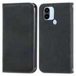 For Xiaomi Redmi A1+ Retro Skin Feel Magnetic Flip Leather Phone Case(Black)