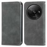 For Xiaomi Redmi A3 4G Retro Skin Feel Magnetic Flip Leather Phone Case(Grey)