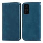 For Xiaomi Redmi Note 12S Retro Skin Feel Magnetic Flip Leather Phone Case(Blue)