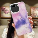 For iPhone 7 Plus / 8 Plus Ink Smudged Glitter TPU Phone Case(Purple)