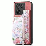 For Xiaomi 13 Ultra Retro Painted Zipper Wallet Back Phone Case(Pink)