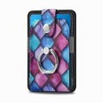 Magsafe  Castillo painted ring cell phone card case(Purple Scales)