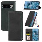 For Google Pixel 8 Retro Skin Feel Magnetic Horizontal Flip Leather Phone Case(Black)