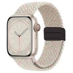 For Apple Watch Ultra 49mm Nylon Woven Magnetic Fold Buckle Watch Band(Starlight Color)