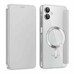 For Samsung Galaxy A06 4G Shield MagSafe RFID Anti-theft Leather Phone Case(Grey)