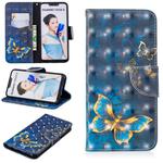 3D Colored Drawing Pattern Horizontal Flip Leather Case for  Huawei Nova 3i & P Smart Plus, with Holder & Card Slots & Wallet(Butterfly)