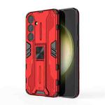 For Samsung Galaxy S24+ 5G Supersonic Armor PC Hybrid TPU Phone Case(Red)