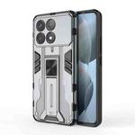 For Redmi K70 Supersonic Armor PC Hybrid TPU Phone Case(Grey)