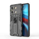 For Redmi Note 13R Pro Supersonic Armor PC Hybrid TPU Phone Case(Black)