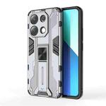 For Redmi Note 13 4G Supersonic Armor PC Hybrid TPU Phone Case(Grey)