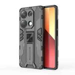 For  Redmi Note 13 Pro 4G Supersonic Armor PC Hybrid TPU Phone Case(Black)