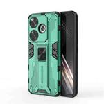 For Xiaomi Redmi Turbo 3 Supersonic Armor PC Hybrid TPU Phone Case(Green)