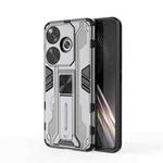 For Xiaomi Poco F6 Supersonic Armor PC Hybrid TPU Phone Case(Grey)