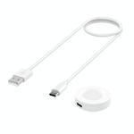 For Huawei Watch GT 4 46mm Smart Watch Magnetic Suction Split Charging Cable, Length: 1m(White)