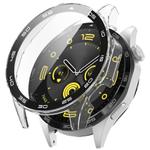 For Huawei Watch GT 4 46mm PC + Tempered Glass Integrated Watch Protective Case with Graduated Dial(Transparent)