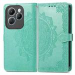 For Infinix Hot 40 Pro 4G Mandala Flower Embossed Leather Phone Case(Green)