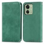 For Motorola Moto  Edge 40 Retro Skin Feel Magnetic Flip Leather Phone Case(Green)