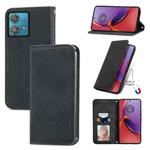 For Motorola Moto G84 Retro Skin Feel Magnetic Flip Leather Phone Case(Black)