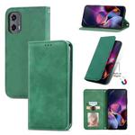 For Motorola Moto G Stylus 5G 2024 Retro Skin Feel Magnetic Flip Leather Phone Case(Green)