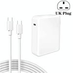 PD3.1 140W USB-C PD Laptop Power Adapter + 2m 5A USB-C to USB-C Data Cable UK Plug