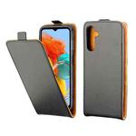 For Samsung Galaxy M14 5G Vertical Flip Leather Phone Case with Card Slot(Black)