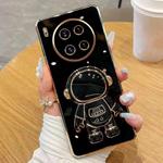 For Huawei Mate 40 / 40E Electroplating Astronaut Holder Phone Case(Black)