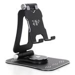 G61 Portable Folding 360-Degree Rotating Desktop Phone Holder(Black)
