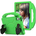 For Lenovo Tab P11 J606F Thumb Bracket EVA Shockproof Tablet Case(Green)