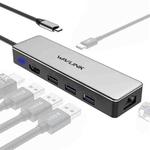 WAVLINK UHP3413 6 in 1 4K Thunderbolt 3 Type-C Devices Hub Adapter USB-C Docking Station