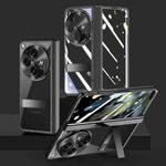 For OPPO Find N3 Electroplated Case-film Integral Hinge Shockproof Phone Case(Black)