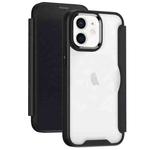 For iPhone 12 Pro RFID Blocking Adsorption Flip Leather Phone Case(Black)