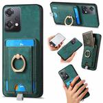 For OnepPus Nord CE2 Lite 5G Retro Splitable Magnetic Card Bag Leather Phone Case(Green)