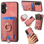 For OnePlus Nord CE3 Lite Retro Splitable Magnetic Card Bag Leather Phone Case(Pink)