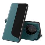 For Huawei Mate 60 Pro Attraction Flip Holder Leather Phone Case(Green)