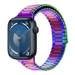 For Apple Watch Series 9 45mm Bamboo Magnetic Stainless Steel Metal Watch Strap(Color)